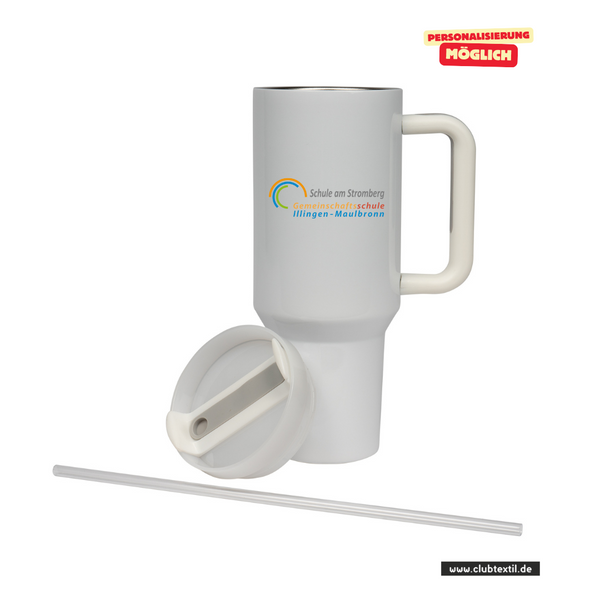 CT Edelstahl-Thermobecher - 1100ml - StanleyCup - Schule am Stromberg - Schriftzug