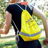Korntex Gymbag - neon - Grundschule Kissing - Logo schwarz