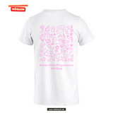 Clique Basic - T - Herren - weiß - beidseitig bedruckt - Marion Dönhoff Gymnasium - rosa