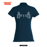 Clique BASIC Polo - Damen - navy - beidseitig bedruckt - Robert Schumann Gymnasium