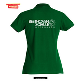 Clique BASIC Polo - Damen - bottle grün - Beethovenschule Offenbach