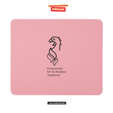 CT Mousepad - rosa - Gymnasium bei St. Stephan - Logo schwarz