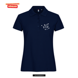 Clique BASIC Polo - Damen - dark navy - Druck beidseitig - Büchen Friedegart Belusa GS