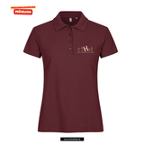Clique BASIC Polo - Damen - burgundy - Druck beidseitig - Holbein Gymnasium Augsburg
