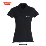 Clique BASIC Polo - Damen - schwarz - Druck beidseitig - V4 - BONA -  St. Bonaventura Realschule