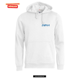 BASIC Hoody - Kinder - weiß - Druck beidseitig - V3 - St. Bonaventura Dillingen Gymnasium