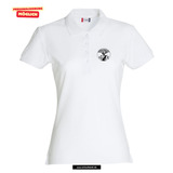 Clique BASIC Polo - Damen - weiß - Druck beidseitig - Rotbuchenschule München