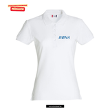 Clique BASIC Polo - Damen - weiß - Druck beidseitig - V3 - St. Bonaventura Dillingen