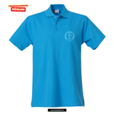 Clique BASIC Polo - Herren - turquoise - Druck beidseitig - Oldenburg Grundschule Dietrichsfeld
