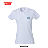 Clique BASIC T - Damen - weiß - beidseitig bedruckt - Gottlieb-Daimler-Schule Ludwigsfelde