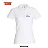 Clique BASIC Polo - Damen - weiß - Druck beidseitig - V1 - St. Bonaventura Dillingen