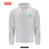 BASIC Hoody - Unisex - asche - Druck beidseitig - bunt - Gebrüder-Montgolfier-Gymnasium Berlin