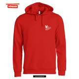 BASIC Hoody - Kinder - rot - Druck beidseitig - Königs Wusterhausen Marie-und Hermann-Schmidt Schule