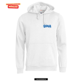 BASIC Hoody - Kinder - weiß - Druck beidseitig - V2 - St. Bonaventura Dillingen Gymnasium