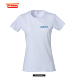 Clique BASIC T- Damen - weiß - beidseitig bedruckt - V3 - St. Bonaventura Dillingen Gymnasium