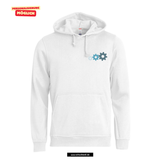 BASIC Hoody - Kinder - weiß - Druck beidseitig - Gottlieb-Daimler-Schule Ludwigsfelde