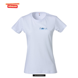 Clique BASIC T- Damen - weiß - beidseitig bedruckt - V4 - BONA - St. Bonaventura
