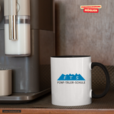 CT Tasse - schwarz - 5-Täler-Schule - Logo bunt