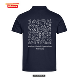 Clique BASIC Polo - Herren - navy - Druck beidseitig -  Marion Dönhoff Gymnasium