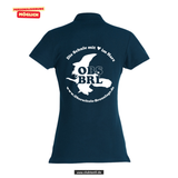 Clique BASIC Polo - Damen - dark navy - Druck beidseitig - Oberschule Braunlage