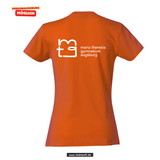 Clique BASIC T- Damen - blutorange - beidseitig bedruckt -  Maria Theresia Gymnasium Augsburg