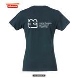 Clique BASIC T- Damen - dark navy - beidseitig bedruckt - Maria Theresia Gymnasium Augsburg