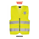 Korntex Warnweste Kids - neon - Glonntal Realschule - Logo since schwarz