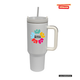 CT Edelstahl-Thermobecher - 1100ml - StanleyCup - Mittelschule Metten - Logo bunt