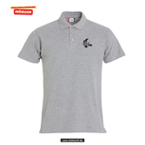 Clique BASIC Polo - Herren - grey melange - Druck beidseitig - Oberschule Braunlage