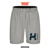 Clique BASIC Active Short - Unisex - grau meliert - Humboldtschule Leipzig - Logo schwarz