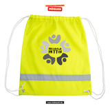 Korntex Gymbag - neon - Mittelschule Metten - Logo schwarz