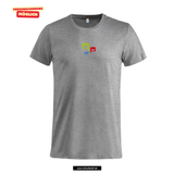 Clique Basic - T - Kinder - grau meliert - beidseitig bedruckt - Oskar-Schwenk-Schule