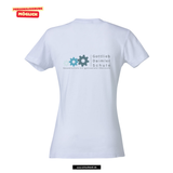 Clique BASIC T - Damen - weiß - beidseitig bedruckt - Gottlieb-Daimler-Schule Ludwigsfelde