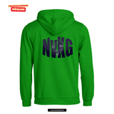 BASIC Hoody - Kinder - apple green - Druck beidseitig - Nikolaus-von-Kues Gymnasium
