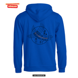 BASIC Hoody - Kinder - royal blau - Druck beidseitig -  Max-und-Justine-Elsner-Schule