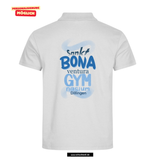 Clique BASIC Polo - Herren - weiß - Druck beidseitig - V2 - St. Bonaventura Dillingen Gymansium