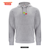 BASIC Hoody - Kinder - grau meliert - Druck beidseitig - Oskar-Schwenk-Schule