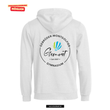 BASIC Hoody - Kinder - weiß - Druck beidseitig - bunt - Gebrüder-Montgolfier-Gymnasium Berlin