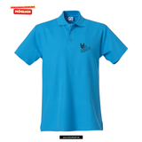 Clique BASIC Polo - Herren - turquoise - beidseitig bedruckt - Königs Wusterhausen Marie-und Hermann-Schmidt Schule