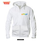 Clique BASIC Hoody Full zip - Uni - weiß - beidseitig bedruckt - Verbundsschule Everswinkel
