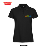 Clique BASIC Polo - Damen - schwarz - Druck beidseitig - Verbundsschule Everswinkel