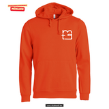 BASIC Hoody - Kinder - blutorange - Druck beidseitig - back print -  Maria Theresia Gymnasium Augsburg