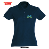 Clique BASIC Polo - Damen - dark navy - Druck beidseitig - Städtische Sekundarschule Straelen