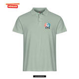 Clique BASIC Polo - Herren - sage green - beidseitig bedruckt - Ernst-Abbe-Gymnasium Jena