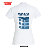 Clique BASIC Polo - Damen - weiß - Druck beidseitig - V1 - St. Bonaventura Dillingen
