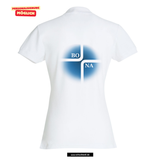 Clique BASIC Polo - Damen - weiß - Druck beidseitig - V3 - St. Bonaventura Dillingen