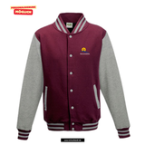 AWDis Varsity Jacket - Uni - burgundy / grau - Steinmühle Marburg