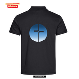 Clique BASIC Polo - Herren - schwarz - Druck beidseitig - V4 - BONA - St. Bonaventura Realschule