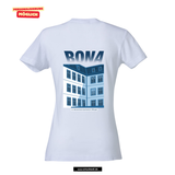Clique BASIC T- Damen - weiß - beidseitig bedruckt - V1 - St. Bonaventura Dillingen Gymnasium