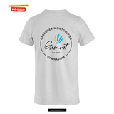 Clique Basic - T - Herren - asche - beidseitig bedruckt - bunt - Gebrüder-Montgolfier-Gymnasium Berlin